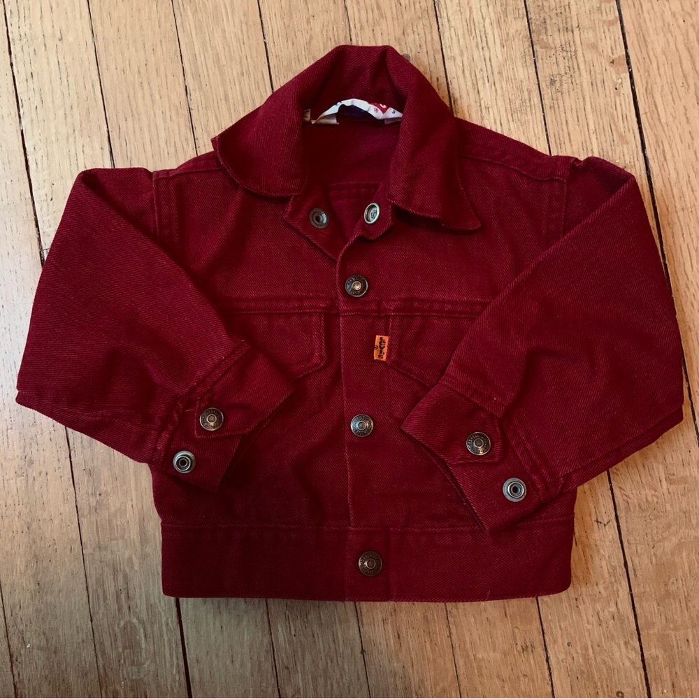 Levi’s vintage orange tag toddler jacket